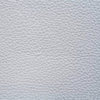 White pebble-grain leather texture sample from erba’s Ascot collection displays a subtly reflective, consistent surface with small, evenly distributed bumps.