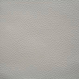 Light gray turtledove leather texture sample with a fine, pebbled grain and matte finish displayed on a white background.