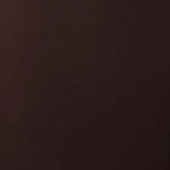 Dark brown leather texture sample with a granular surface and matte finish, displayed against a slightly lighter brown background.