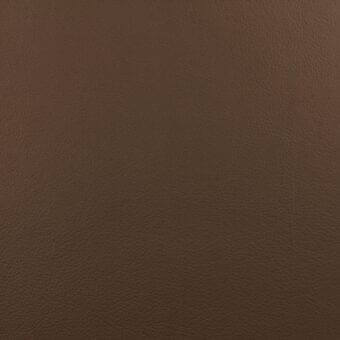 Brown leather texture sample displaying a fine-grained, pebbled surface with subtle tonal variations and a matte finish.