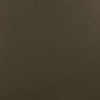 Olive-green leather texture with a matte finish, displaying a granular surface and consistent color, identified as “erba tosca 631”.