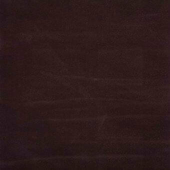 Dark brown nubuck leather texture with horizontal striations and a velvety nap, displaying a mottled, saturated tone and porous surface.