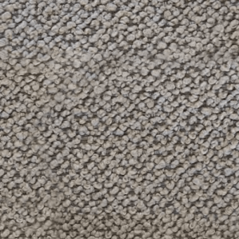 Formitalia Ghero fabric texture, Polvere color, dense granular surface with rounded elements and subtle tonal variations.