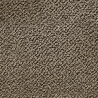 Taupe looped pile fabric texture with a dense, uniformly nubby surface and matte finish, showing subtle tonal variations throughout.