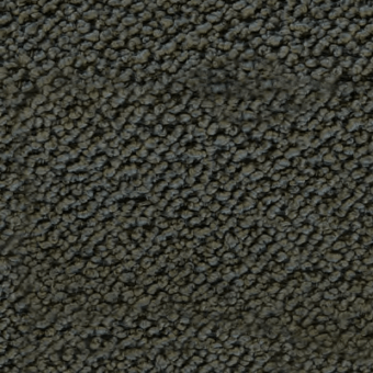 Dense gray granular texture composed of small, irregular rounded elements, matte finish, subtle tonal variations, potentially for upholstery.