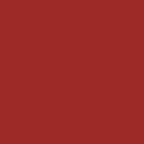 Racing red matte color swatch, uniform saturated tone, formitalia lacquering sample, isolated color palette display for reference.