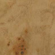 Poplar veneer panel, beige glossy finish, displaying subtle wood grain and scattered brown speckles for a textured, aged appearance.