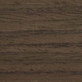 Titanium oak glossy veneer texture with horizontal wood grain, warm brown tones ranging from tan to chocolate, and a highly reflective sheen.
