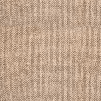 Beige textile sample displaying a dense, even weave with a matte finish and subtle tonal variations, resembling linen or hemp fiber.