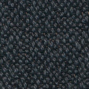 Dark charcoal gray looped fabric texture with orange-brown flecks, dense nubby pile, and visible textile categorization label “teti 41 601”.