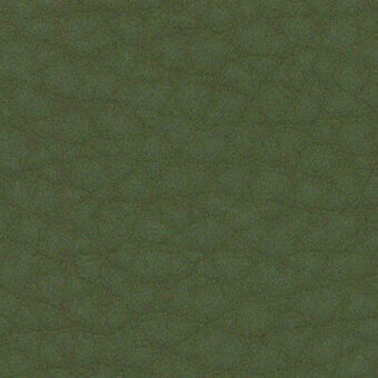 Olive-green PVC fabric sample with a raised, irregular grain texture and matte finish; label reads "frag > fabric > cat. b > 33 saturno pvc > beetle 33 280a".