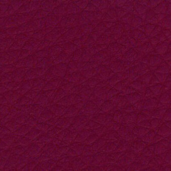 Chili red PVC fabric swatch displays an irregular geometric pattern, matte finish; labeled “saturno pvc cat. b 33 804a” within texture.