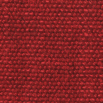 Red fabric texture with a dense, nubby fiber pattern; sample labeled “frag > fabric > cat. b > 44 ariel > ariel 44 301”.