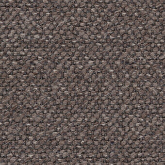 Smoky gray woven fabric texture with a nubby surface, heathered tonal variations, and a dense, matte finish displaying a uniform rounded pattern.
