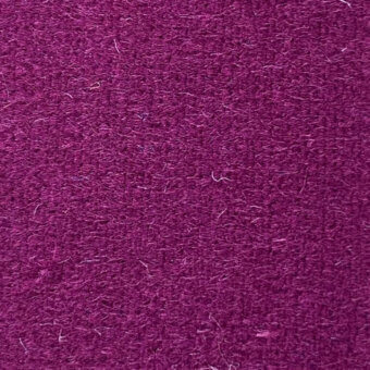 Purple fabric texture sample displaying dense fibers, white strands, and text “frag > fabric > cat. c > 38 venere > venere 38 3833”.