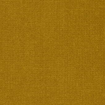 Golden-yellow fabric swatch with a dense, granular weave and mottled texture; label reads "frag > fabric > cat. c > 38 venere > venere 38 7515".