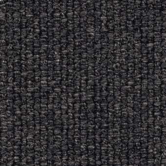 Woven fabric texture, smoky black, dense nubby surface with horizontal knots; label reads "frag > fabric > cat. c > 60 sirio > smoky black 60."