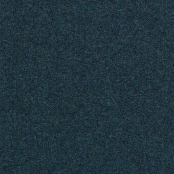 Teal fabric sample with dense granular texture, mottled with gray and blue flecks; label reads "frag > fabric > cat. plus > 52 divina > divina 52 873".