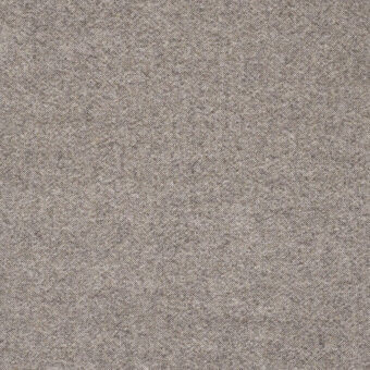Woven fabric sample, gray-taupe melange, with subtle heathered texture and vertical lines; text reads “frag > fabric > cat. plus > 54 melange nap > melange nap 54 241”.