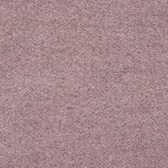 Mauve woven fabric swatch displaying a heathered texture with a looped nap, featuring a printed label with product details and code 651.