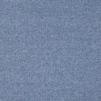 Mottled blue fabric texture with a dense weave and short nap, displaying catalog text “frag > fabric > cat. plus > 54 melange nap > melange nap 54 751.”