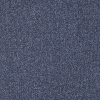 Blue-gray mélange fabric texture with a dense, granular weave and raised nap, displaying tonal variations and a matte finish.