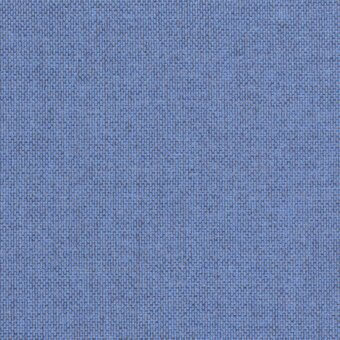 Blue woven fabric sample displaying a dense texture, with gray and black threads, and embedded text “frag > fabric > cat. plus > 55 rewool”.