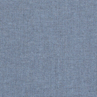 Woven fabric texture in blue-gray displays irregular pattern, with printed text “frag > fabric > cat. plus > 55 rewool > rewool 55 768”.
