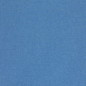 Hallingdal fabric sample, medium blue, tight weave; textile label reads “cat. plus > 56 hallingdal > hallingdal 56 723” with matte finish.