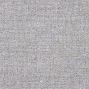 Woven gray fabric texture with heathered effect, dense regular weave, and subtle speckling; product code “frag > fabric > cat. plus > 57 foss > foss 57 142”.