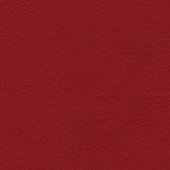 Tiepolo leather texture in chili red 712, displaying a granular matte finish and warm, saturated earthy tone.