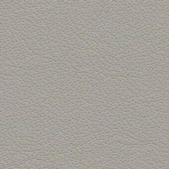 Pebble-grain leather texture sample in light gray with fine, consistent indentations; matte finish, durable full-grain appearance, labeled “tiepolo clay 202”.