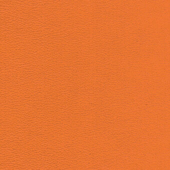 Sunset 741 leather texture, orange tiepolo finish, granular surface, warm terracotta tone, even diffused lighting, durable material.