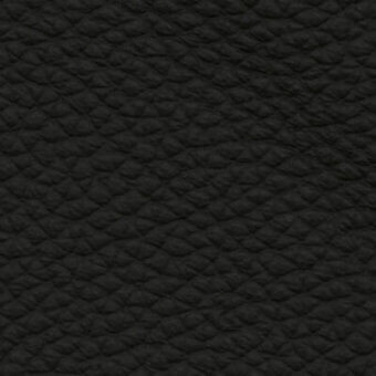Black leather texture with repeating geometric pebble-grain pattern, matte finish, consistent embossed detail for upholstery applications.
