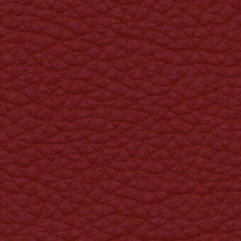 Raffaello leather texture, chili red shade 712, displays a repeating diamond pattern with a matte, pebble-like surface.