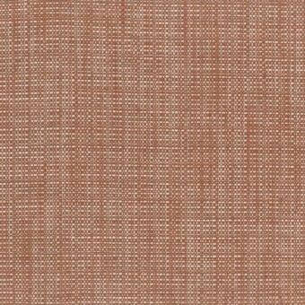 Giorgetti fabric sample, terracotta woven textile, dense grid pattern with beige threads, matte finish, product label visible.