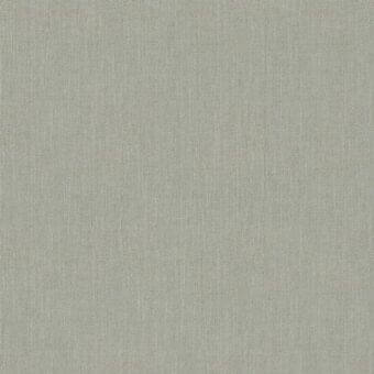 Warm gray fabric sample with a vertical weave, matte finish, resembling linen or hemp; label reads “giorgetti penny 7294 tx 6712 amande”.