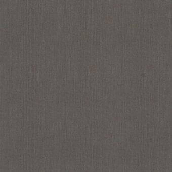 Giorgetti fabric sample, muted gray woven textile, linear vertical grain with matte finish and distressed texture, label visible.