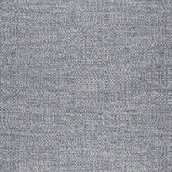 Woven fabric texture in muted gray tones with heathered effect, tight irregular weave, matte finish, textile sample with manufacturer details.