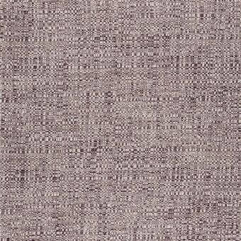 Woven fabric sample, taupe and brown heathered texture, irregular dense weave with visible threads and a small Giorgetti label.