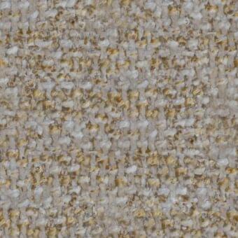 Giorgetti tweed fabric sample, beige and gold blend, with a nubby weave texture and subtle “daydreamer” product code text.