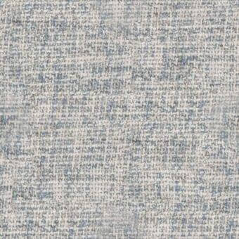 Giorgetti Daydreamer fabric texture, off-white heathered weave with pale blue and gray threads, matte finish, labeled “5220 ice wr”.