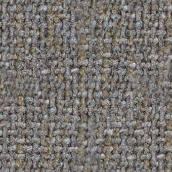 Giorgetti TX Daydreamer 5222 Algue WR fabric, heathered gray tweed with olive, beige, and blue threads, nubby woven texture.