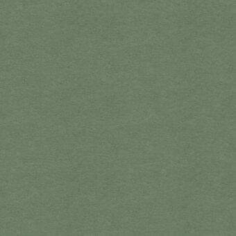 Giorgetti Duchessa fabric swatch, muted green linen blend, textured weave with granular matte finish and visible label details.