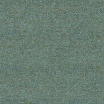 Teal woven fabric sample with heathered texture, displaying olive and gray tones; label reads "giorgetti > fabric > tinto > 7365 tx tinto 6525 acqua."