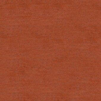 Giorgetti fabric sample, terracotta wool blend, dense weave with matte finish and visible textile label detailing color codes.