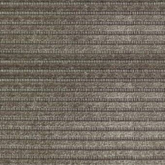 Sable corduroy fabric sample with horizontal stripes in alternating beige-grey and darker brown tones, displaying a matte, ribbed texture.