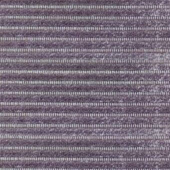 Malva corduroy fabric texture with horizontal stripes and vertical ribbing, displaying a matte, muted tone and soft, woven construction.
