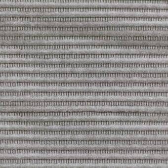 Corduroy fabric texture, light gray "neige" tone, displays consistent narrow vertical ridges in a linear, ribbed pattern with a matte finish.