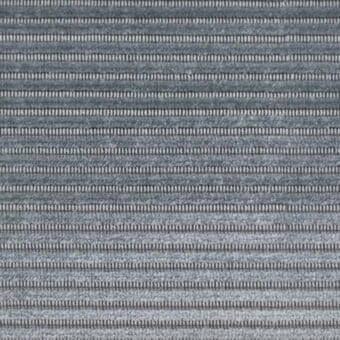 Woven fabric texture with narrow, repeating horizontal stripes in muted gray tones, displaying a slightly raised, corded surface.